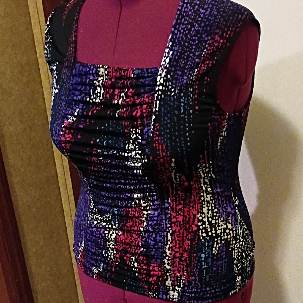 Style & Co. Vibrant Multicolor Blouse